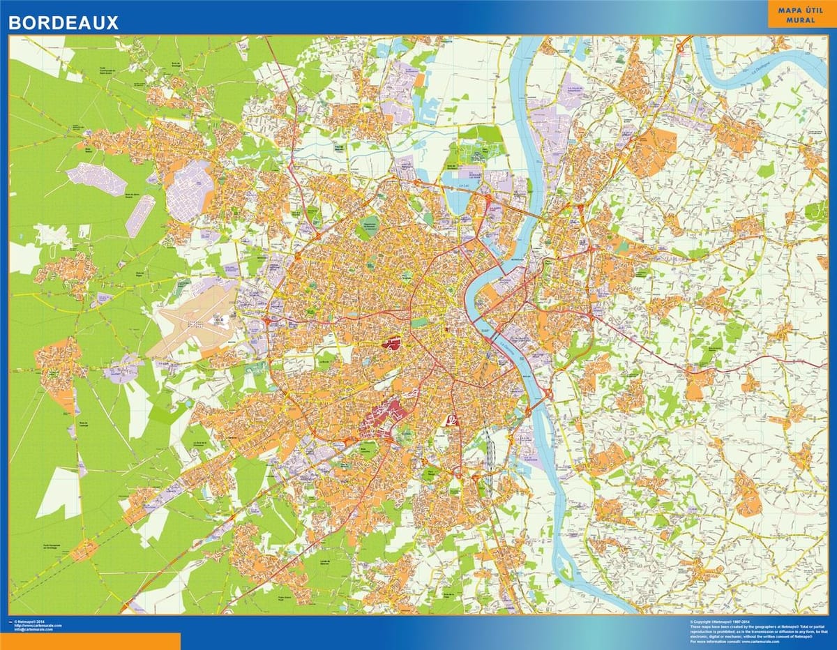 mapa de Bordeaux loja
