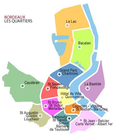 mapa de Bordeaux arrondissement