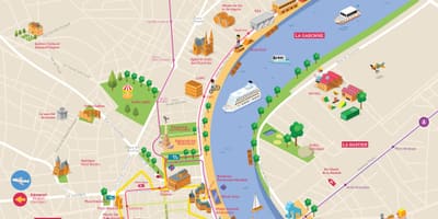 Bordeaux passeios mapa