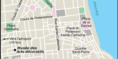 Mapa de Bordeaux jardim