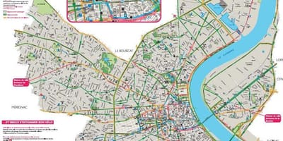 Mapa de Bordeaux moto