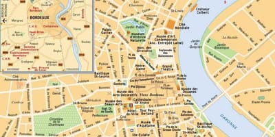 Bordeaux parque e passeio mapa