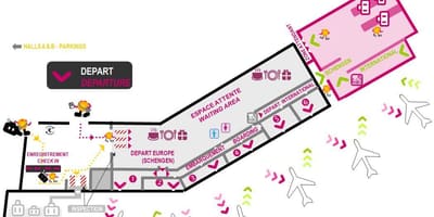 Mapa de Bordeaux hall 