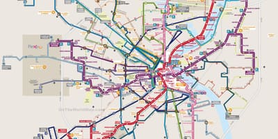 Mapa de Bordeaux trânsito